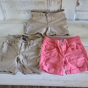 3 pair of Girls size 8 shorts